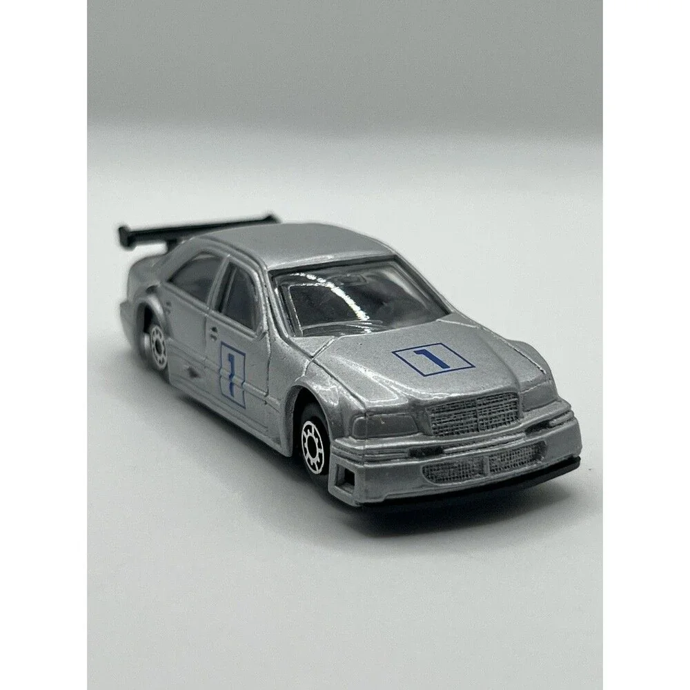 Vintage Maisto Mercedes C-Class #1 Gray/Silver Car. 1/64 Scale